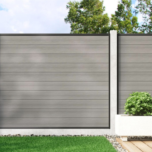 Cool grey composite fencing - composite,