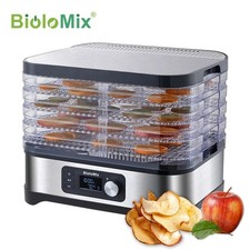 Biolomix 5Tray 400W Best Mini Electric Food Dehydrator Fruit Dryer Veg Preserver