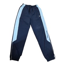 Fred Perry Joggers Trousers Some Minor Marks On Knee. Blue Mens Tracksuit Bottom