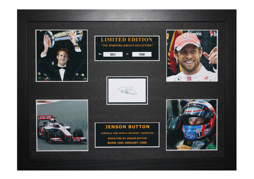 Jenson button signed ltd - signed,