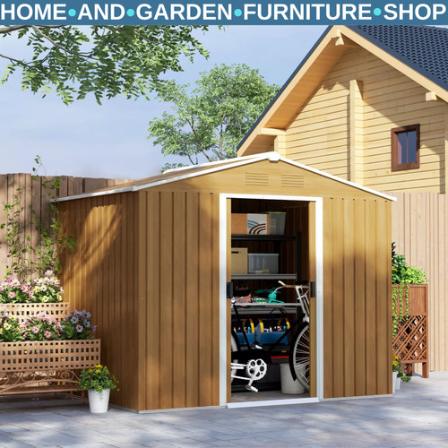 Large metal garden shed x - garden, 8
