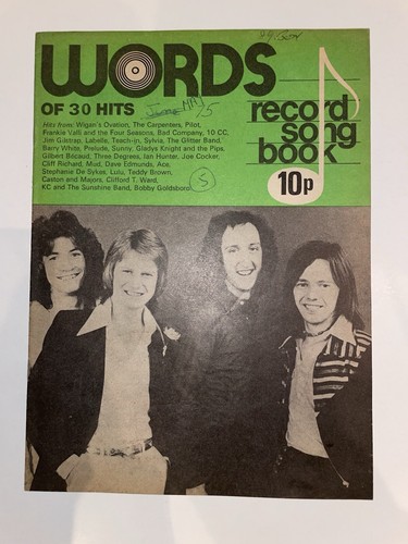 Words song book magazine - words,