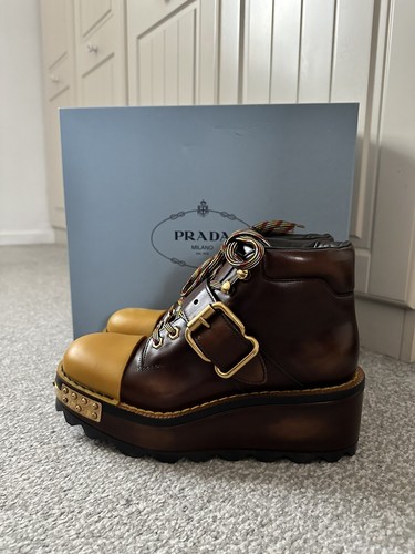 Prada leather shoes - prada,