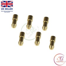 Uninsulated Brass Bullet Connectors 4.7mm Lucas Type Electrical Terminals Crimp
