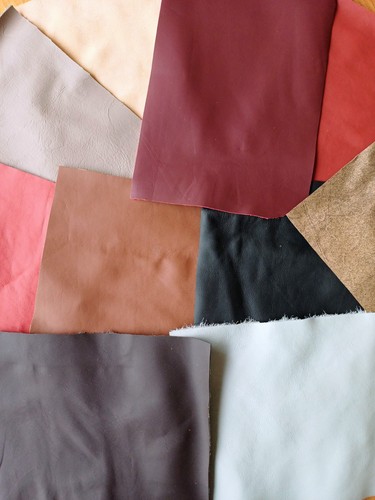 Ten size leather pieces - a4,