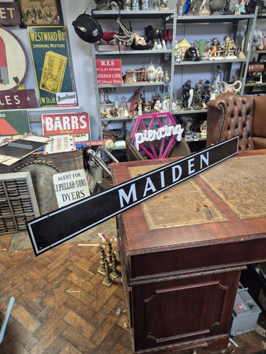Rare vintage maiden enamel - rare,