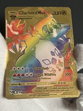 ⭐️ Rainbow Charizard VMAX | Custom Made Gold Pokemon Art ?️