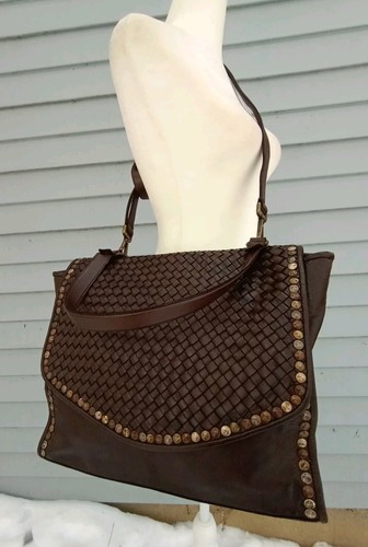 New italy soft leather - new, studded