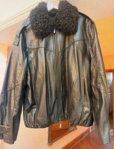 Zara black leather jacket - zara,