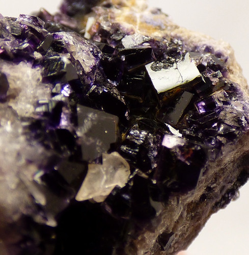 Blue john fluorite crystal - blue,