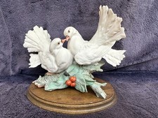 Vintage Capodimonte Bird Sculpture Figurine Guseppe Armani Signed