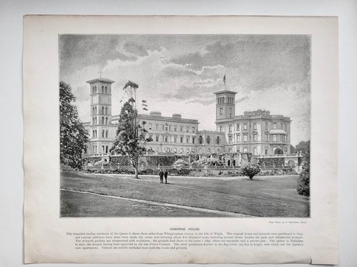 Old antique print - old, 1899
