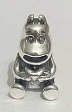 Happy Smiling Moomin S925 Sterling Silver Bracelet Charm With Gift Bag Cute Gift