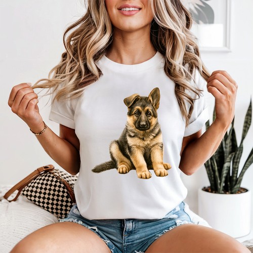 German shepherd puppy art - shepherd,