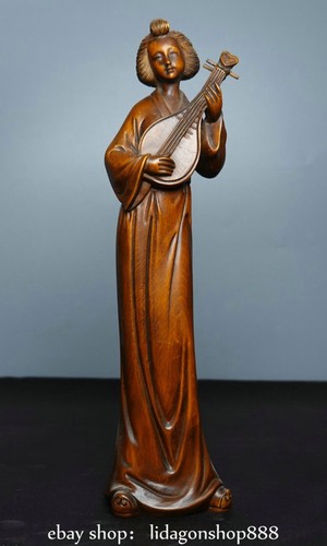 Old chinese boxwood carving - old,