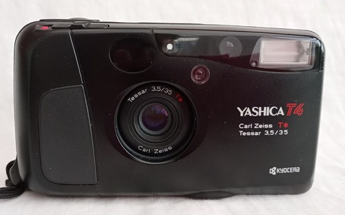 Yashica compact film camera - t4,