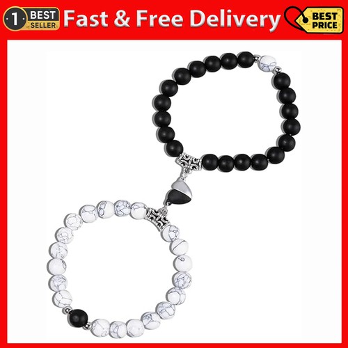 2pcs magnetic couple bracelets - magnetic,