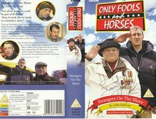 Only Fools And Horses Sir David Jason Hand Signed Video Cover Strangers On Shore