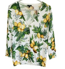 Talbots Lemon Garden Knit