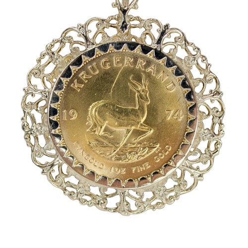 Krugerrand pendant 1974 - pendant, full