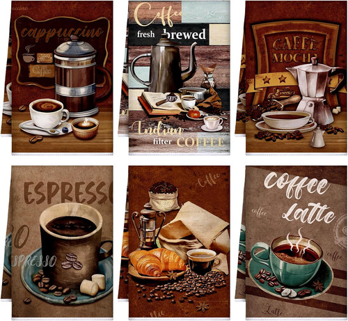 Set coffee kitchen towels - of,
