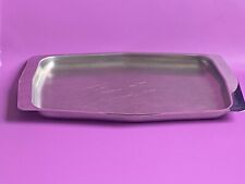 Vintage Elgin Metal Stainless Steel Serving Tray 8" x 12"