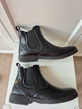 El Naturalista UK 8 (42) Mens Yugen Vegan Black Rugged Chelsea Boot - Rare  NEW