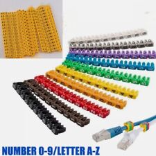 1.5mm-6mm Cable Markers Colourful C-Type Marker Number Tag Label Electrician
