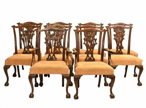 Set gothic chippendale dining - gothic,