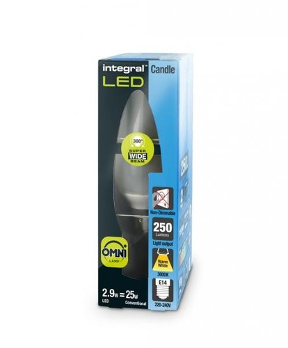 Integral led candle lamp - integral, 2.9w