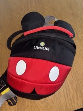 LittleLife Little Life Mickey Mouse Backpack With Reins / Parent Handle