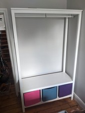 IKEA HEMNES Open wardrobe, white stained