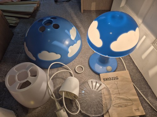 Ikea skojig blue cloud sky - blue,