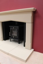Minster Style Stone Fireplace