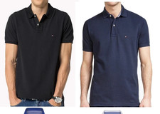 Men's Polo Shirt Tommy-Short Sleeve-Slim Fit-Small Size.