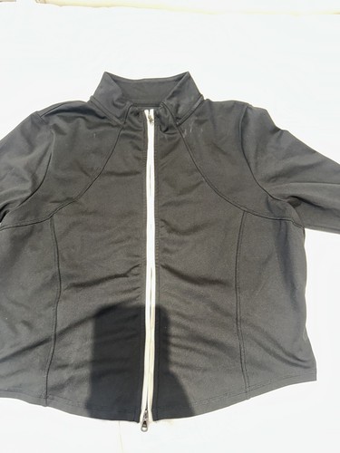 Black hollister cropped zip - black,