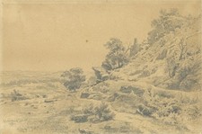 Rural landscape antique - landscape,