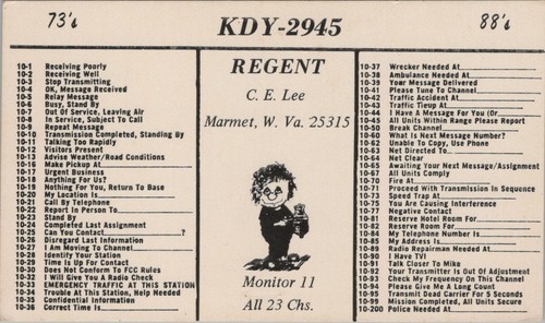 Radio qsl postcard - cb,
