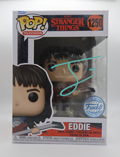 Joseph Quinn signed Eddie Funko Pop! TV Stranger Things #1250 SWAU Cert.