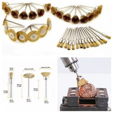 15X Polishing Wire Wheel Pencil Cup Brush Shank Tool Fit For Dremel Rotary Drill