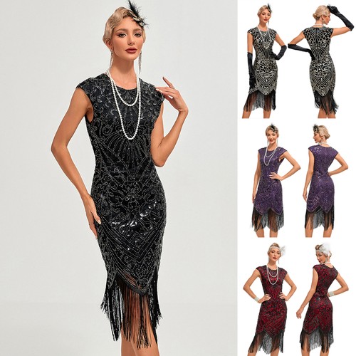 1920s women flapper fringed - women's,