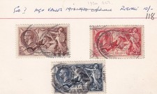 GB 1934 Seahorse Set (3) (SG