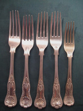 5 Kings Pattern Forks Silver