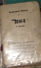 BSA C MODELS  INSTRUCTION MANUAL