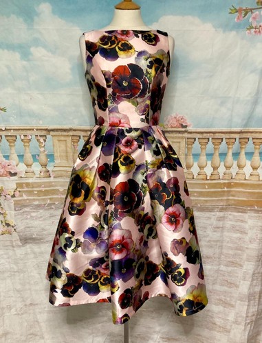 Chi pink floral satin - chi,