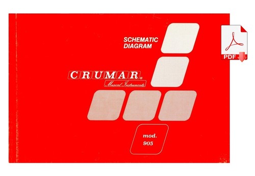 Crumar 905 service manual - 905,
