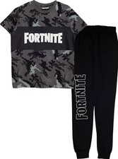 Boys Fortnite Pyjamas Set Short Sleeve Long Leg Age 10 11 12 13 14 15 Years New