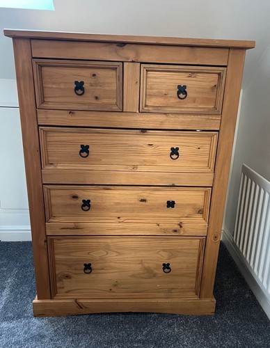 Large wooden oak - wooden, chest