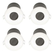 Set of 4 White GU10 Fire Rated