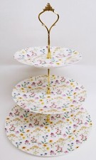 Meadow Flowers Cake Stand Bone